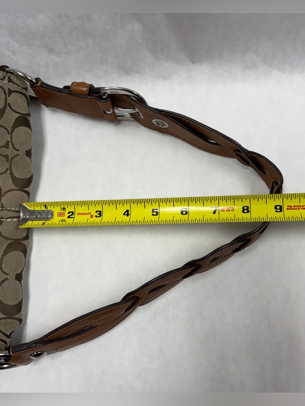 COACH Y2K Vintage Soho Medium Buckle Flap Signature C Shoulder Bag 11862 - Picture 15 of 16